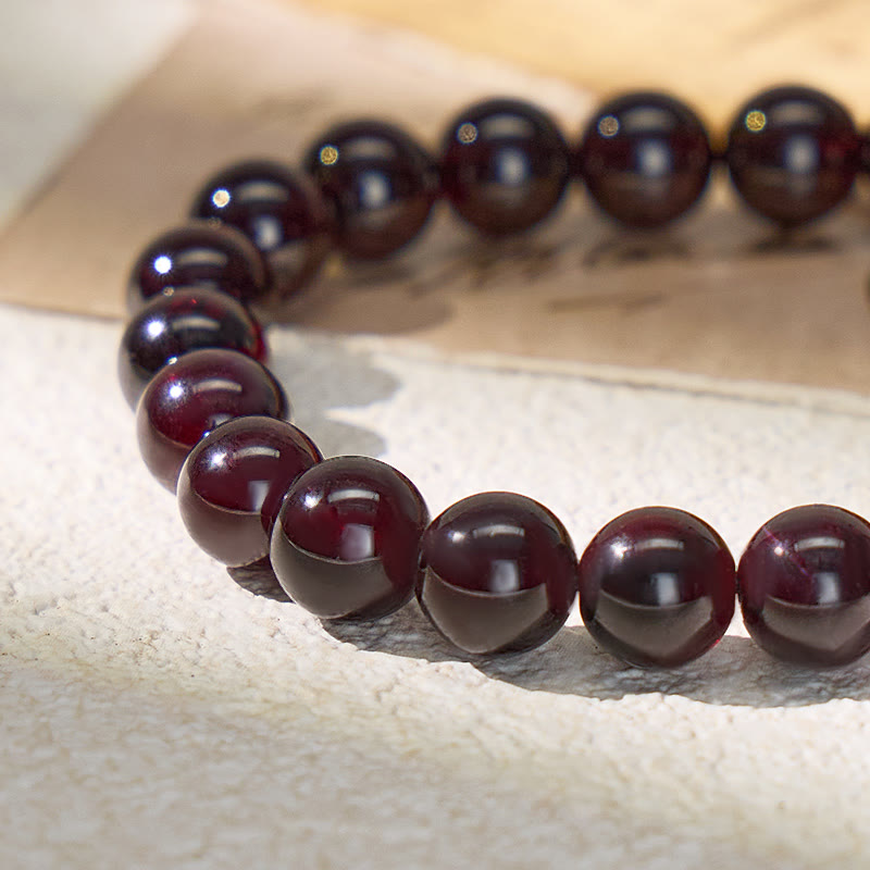 FuAttract Love Confidence & Passion Garnet Adjustable Macrame Bracelet - image 3