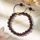 FuAttract Love Confidence & Passion Garnet Adjustable Macrame Bracelet - image 2