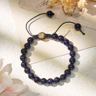 FuAttract Calm Clarity & Inner Peace Blue Sandstone Adjustable Macrame Bracelet - image 2