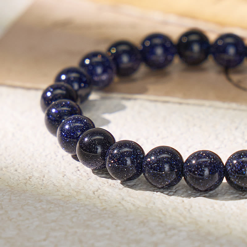 FuAttract Calm Clarity & Inner Peace Blue Sandstone Adjustable Macrame Bracelet - image 3