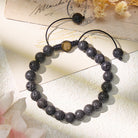 FuAttract Protection Grounding & Stability Lava Stone Adjustable Macrame Bracelet - image 2