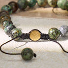 FuAttract Grounding Growth & Spiritual Connection African Turquoise Adjustable Macrame Bracelet - image 4