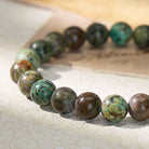 FuAttract Grounding Growth & Spiritual Connection African Turquoise Adjustable Macrame Bracelet - image 3