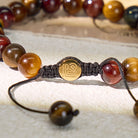 FuAttract Confidence Strength & Protection Tri-Color Tiger's  Eye Adjustable Macrame Bracelet - image 4