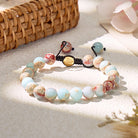 FuAttract Harmony Growth & Healing Shoushan Stone Adjustable Macrame Bracelet - 8mm - image 0