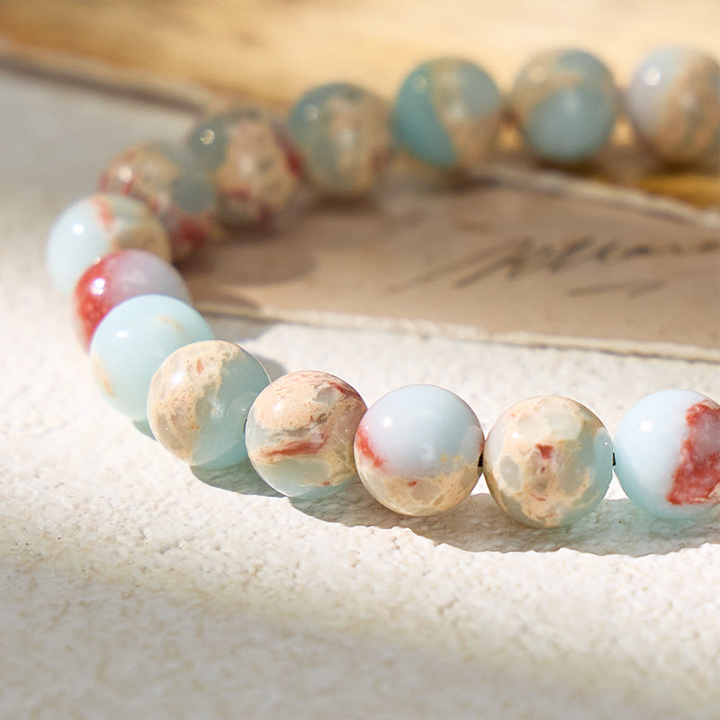 FuAttract Harmony Growth & Healing Shoushan Stone Adjustable Macrame Bracelet - image 3