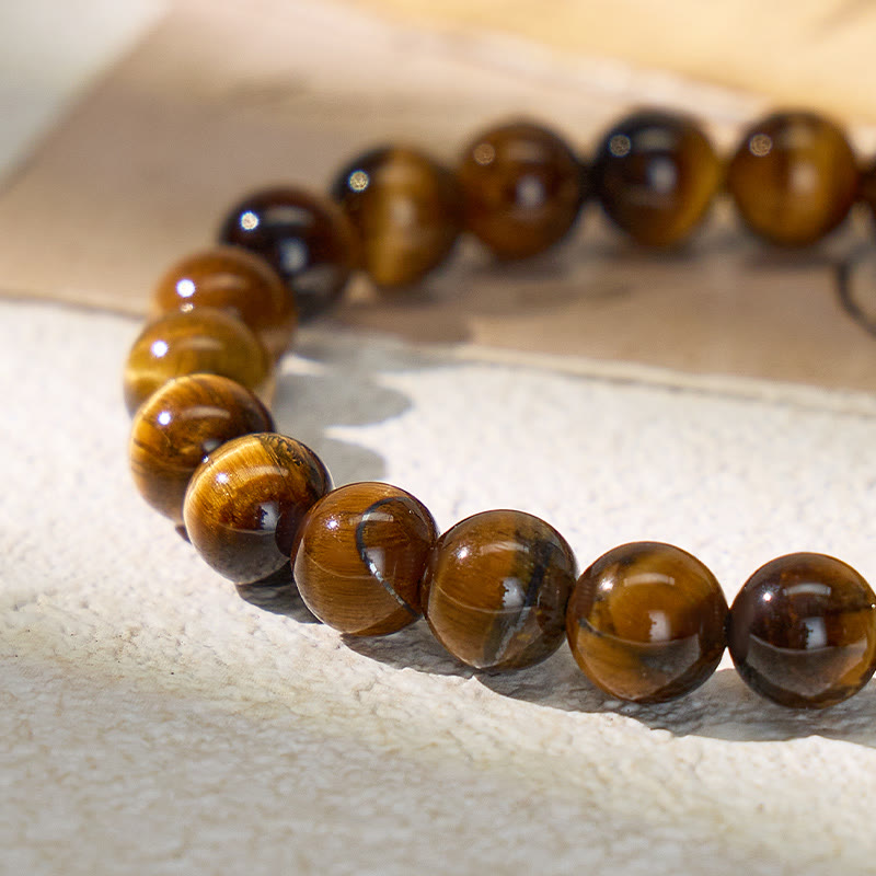 FuAttract Confidence Stability & Courage Tiger's Eye Adjustable Macrame Bracelet - image 3