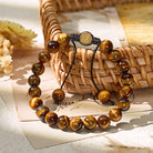 FuAttract Confidence Stability & Courage Tiger's Eye Adjustable Macrame Bracelet - image 1