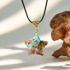 FuAttract Balance Harmony & Serenity Natural Rainbow Crystal Chips Pendant Necklace - Five-Pointed Star - image 10