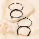 FuAttract Love Connection & Harmony Stainless Steel Engraved Plate Heart Link Braided Bracelet - image 5