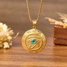FuAttract Protection Power & Wisdom Ancient Egyptian The Eye of Horus Pendant Stainless Steel Necklace - Gold - image 5