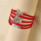 FuAttract Eternal Love & Harmony Vintage Butterfly Infinity Multi Layer Leather Bracelet - image 2