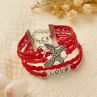 FuAttract Eternal Love & Harmony Vintage Butterfly Infinity Multi Layer Leather Bracelet - image 1