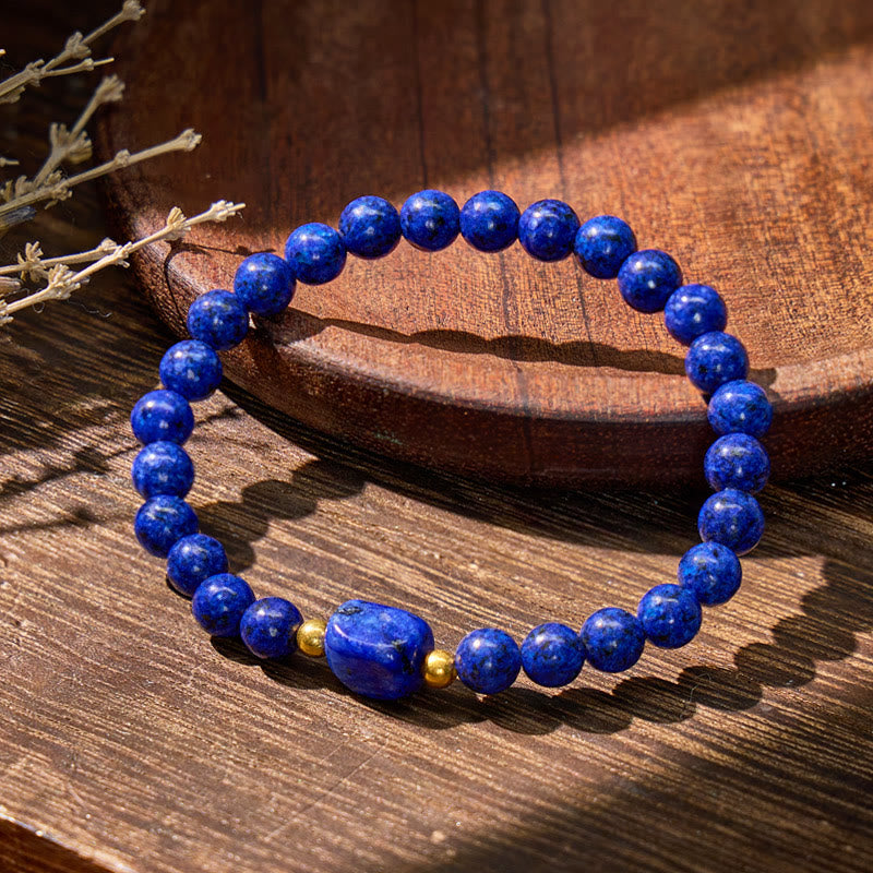 FuAttract Wisdom Prosperity & Lucky Natural Lapis Lazuli Energy Bracelet - image 2