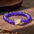 FuAttract Clarity Prosperity & Success Natural Amethyst Citrine Beaded Bracelet - image 1