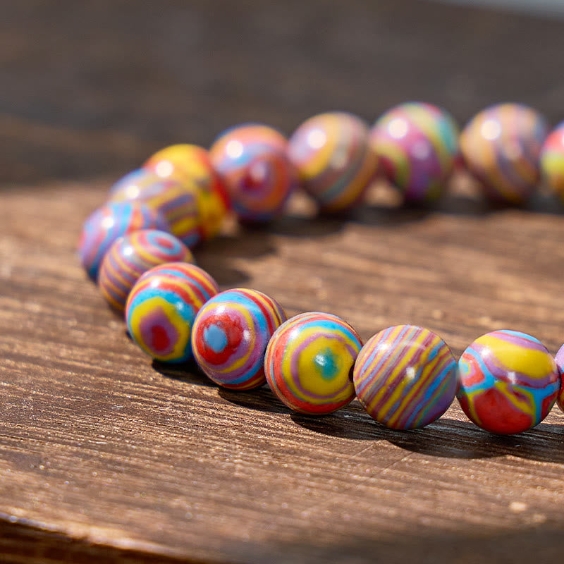 FuAttract Harmony Joy & Vitality Natural Rainbow Calsilica Healing Bracelet - image 6
