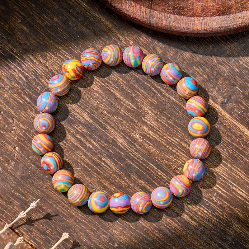 FuAttract Harmony Joy & Vitality Natural Rainbow Calsilica Healing Bracelet - image 4