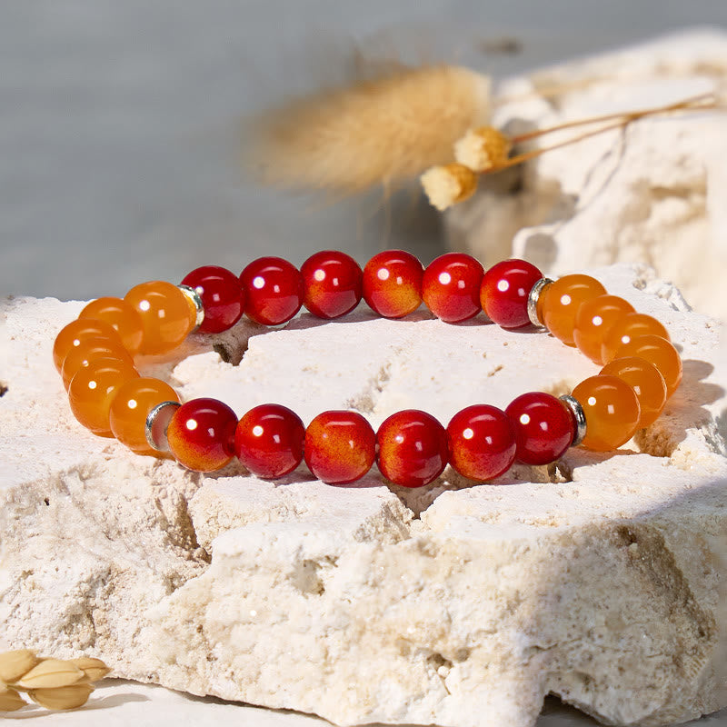 FuAttract Wealth Attract & Success Red Tiger's Eye Yellow Agate Lucky Bracelet - image 1