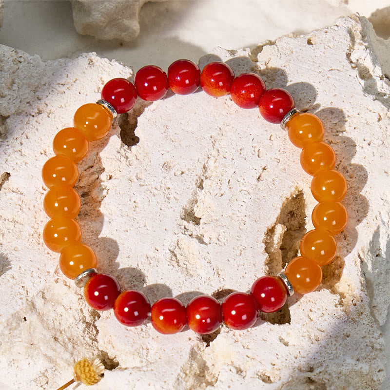 FuAttract Wealth Attract & Success Red Tiger's Eye Yellow Agate Lucky Bracelet - image 4