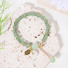 FuAttract Luck Prosperity & Growth Green Aventurine Peanut Four Leaf Clover Bamboo Bracelet - Wealth Plaque - image 6
