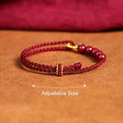 FuAttract Protection Fortune & Blessing Cinnabar Fu Character Pendant Braided Bracelet - image 6