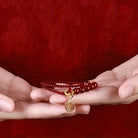 FuAttract Protection Fortune & Blessing Cinnabar Fu Character Pendant Braided Bracelet - image 5