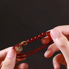 FuAttract Protection Fortune & Blessing Cinnabar Fu Character Pendant Braided Bracelet - image 4