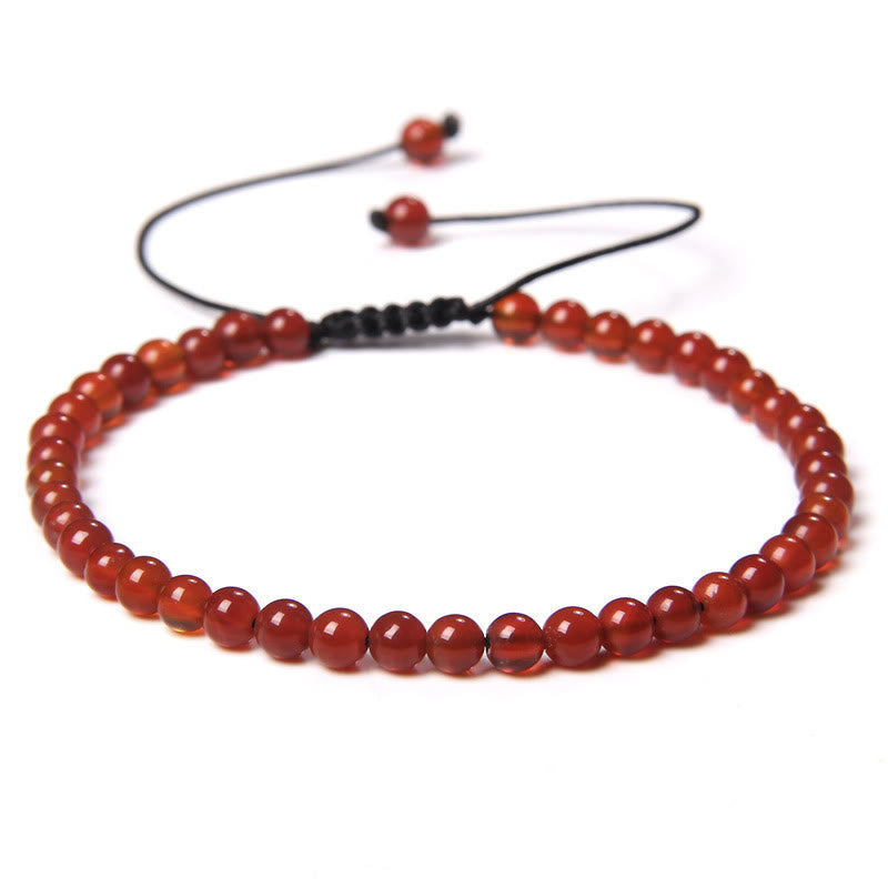 FREE Today: Freedom Balance & Vitality Natural Stone Bohemian Handmade Adjustable Rope Bracelet - Red Agate - image 3