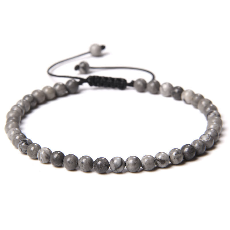 FREE Today: Freedom Balance & Vitality Natural Stone Bohemian Handmade Adjustable Rope Bracelet - Grey Jasper - image 14
