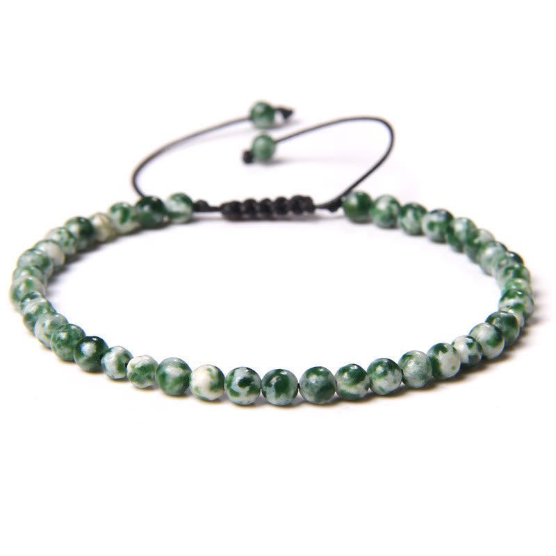 FREE Today: Freedom Balance & Vitality Natural Stone Bohemian Handmade Adjustable Rope Bracelet - Green Spotted Jasper - image 19