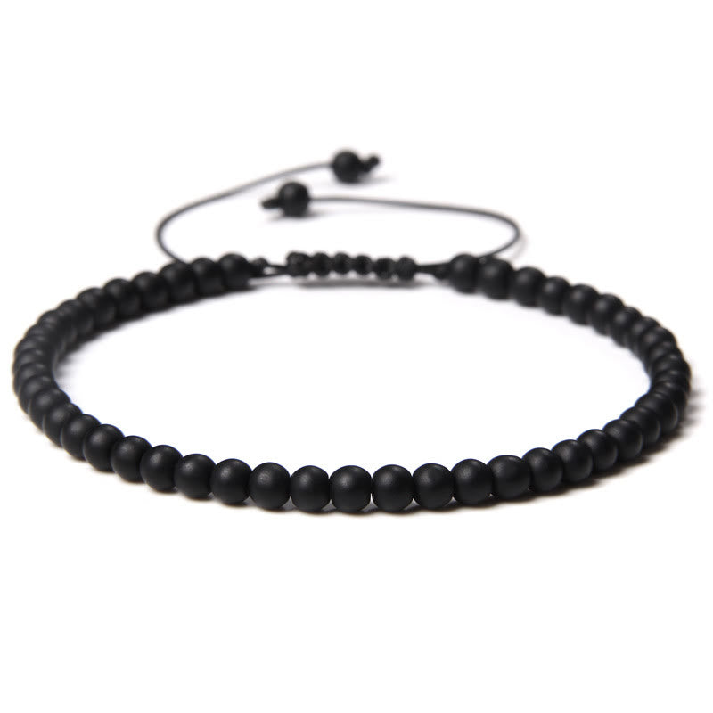 FREE Today: Freedom Balance & Vitality Natural Stone Bohemian Handmade Adjustable Rope Bracelet - Matte Black Onyx - image 27