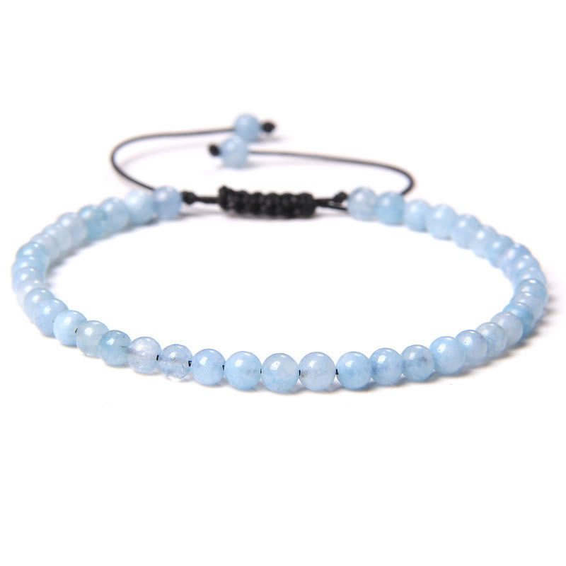 FREE Today: Freedom Balance & Vitality Natural Stone Bohemian Handmade Adjustable Rope Bracelet - Aquamarine - image 34