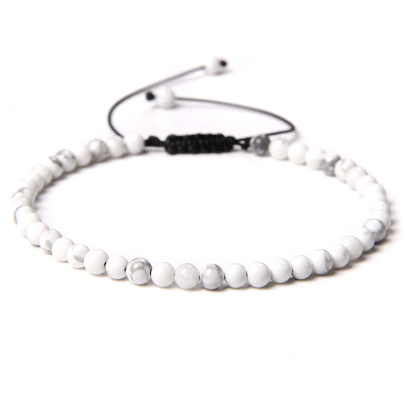 FREE Today: Freedom Balance & Vitality Natural Stone Bohemian Handmade Adjustable Rope Bracelet - White Turquoise - image 40