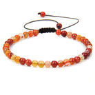 FuAttract Freedom Balance & Vitality Natural Stone Bohemian Handmade Adjustable Rope Bracelet - Orange Striped Agate - image 46