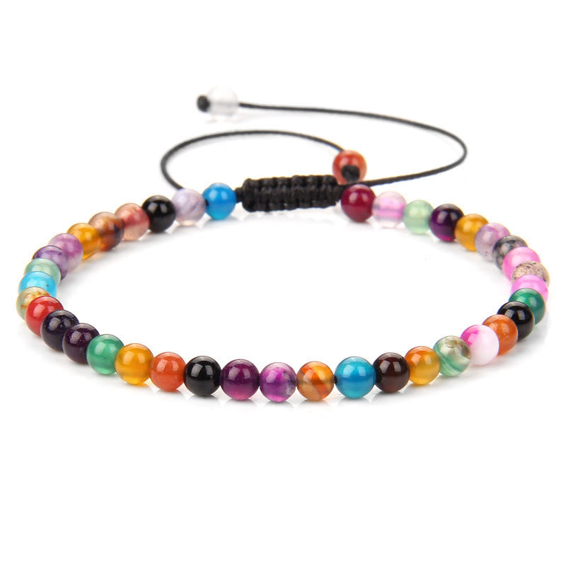 FREE Today: Freedom Balance & Vitality Natural Stone Bohemian Handmade Adjustable Rope Bracelet - Colorful Striped Agate - image 47