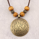 FREE Today: Grounding Harmony & Confidence Vintage Round Pendant Wood Beaded Necklace - image 14