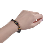 FuAttract Confidence Focus & Identity 26 Letters Tiger's Eye Black Onyx Beaded Bracelet - image 4