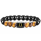 FuAttract Confidence Focus & Identity 26 Letters Tiger's Eye Black Onyx Beaded Bracelet - O - image 20