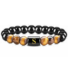FuAttract Confidence Focus & Identity 26 Letters Tiger's Eye Black Onyx Beaded Bracelet - S - image 24
