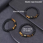 FuAttract Confidence Focus & Identity 26 Letters Tiger's Eye Black Onyx Beaded Bracelet - image 6