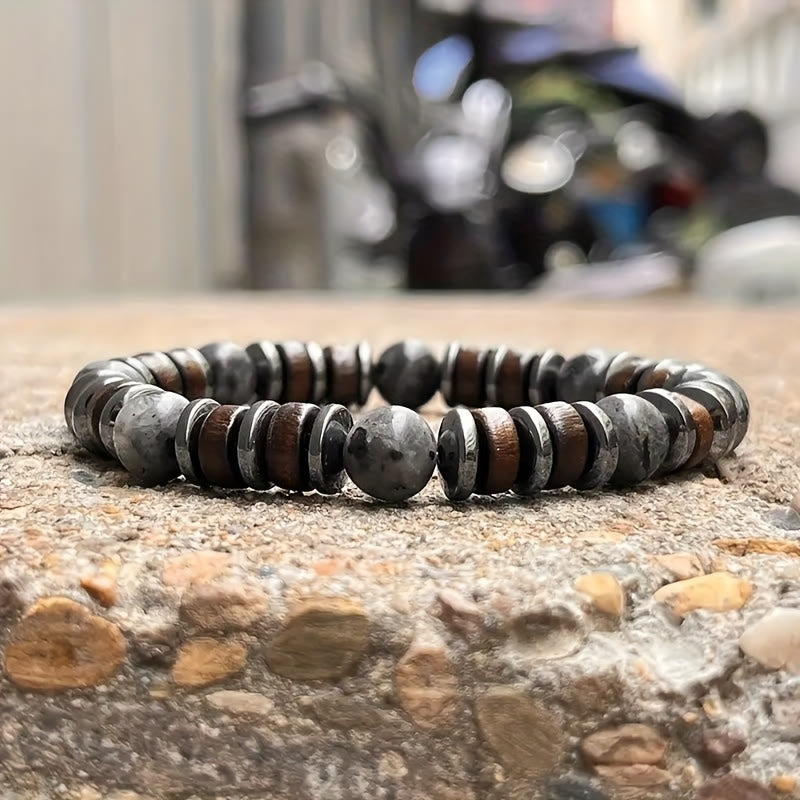 FuAttract Transformation Insight & Balance Labradorite Hematite Beaded Intuition Bracelet - image 5
