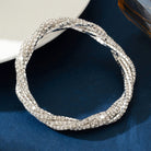 FuAttract Elegance Confidence & Harmony Sparkling Rhinestone Zinc Alloy Wrap Bracelet - image 1