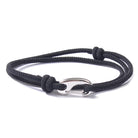 FuAttract Stability Confidence & Connection Stainless Steel Lobster Clasp Double Layer Adjustable Rope Bracelet - Black - image 6