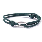 FuAttract Stability Confidence & Connection Stainless Steel Lobster Clasp Double Layer Adjustable Rope Bracelet - Dark Green - image 11