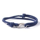 FuAttract Stability Confidence & Connection Stainless Steel Lobster Clasp Double Layer Adjustable Rope Bracelet - Navy Blue - image 12
