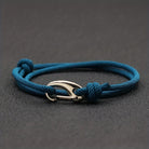 FuAttract Stability Confidence & Connection Stainless Steel Lobster Clasp Double Layer Adjustable Rope Bracelet - Blue - image 5
