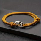 FuAttract Stability Confidence & Connection Stainless Steel Lobster Clasp Double Layer Adjustable Rope Bracelet - Yellow - image 3