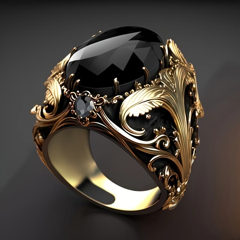 FuAttract Creativity Elegance & Beauty Vintage Rose Flower Inlaid Zircon​​ Ring - US 13 - image 0