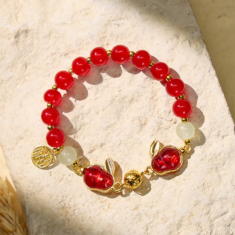 FuAttract Blessing Harmony & Balance Hetian Jade Rabbit Fu Charm Bracelet - Double Red Rabbit + Fu Plaque - image 12