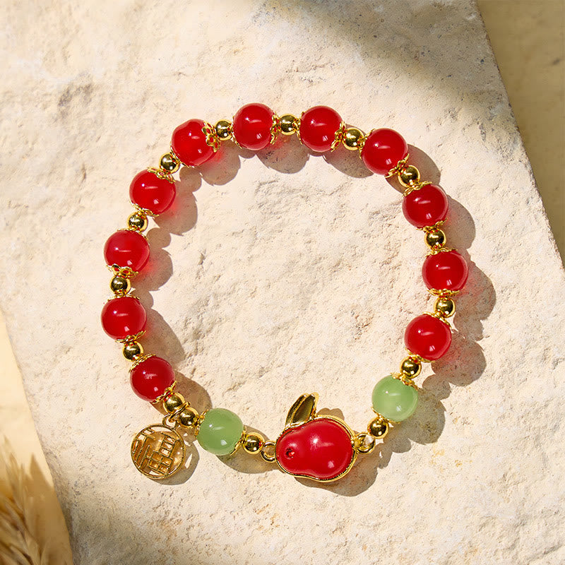 FuAttract Blessing Harmony & Balance Hetian Jade Rabbit Fu Charm Bracelet - Red Rabbit + Fu Plaque 2 - image 9